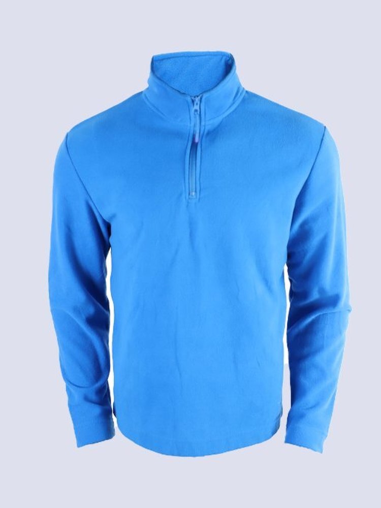Fleece-Jacke in Blau.