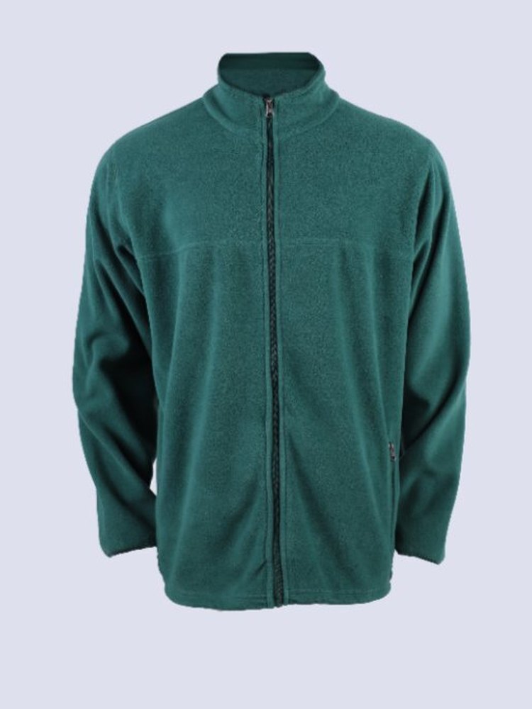 Fleece-Jacke in Grün.